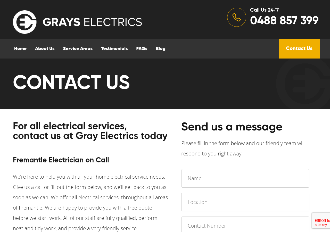 Screenshot of Contact us - Grays Electrics