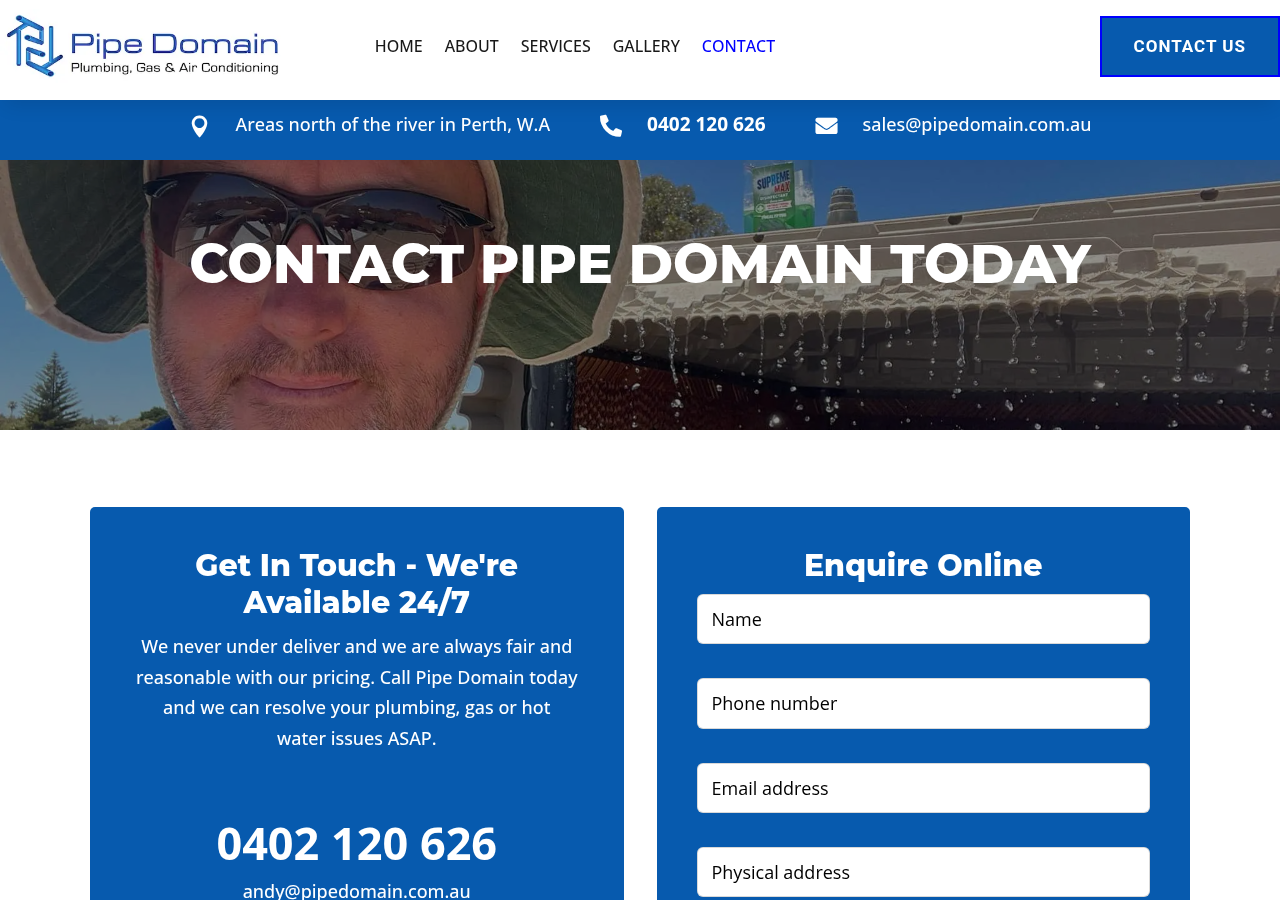 Screenshot of Pipe Domain | Contact Us