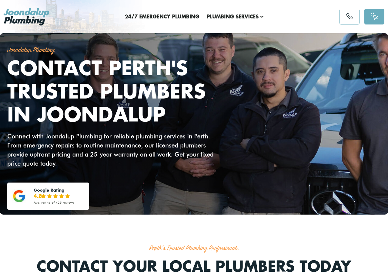 Screenshot of Contact Perth Plumbers ‐ Joondalup Plumbing