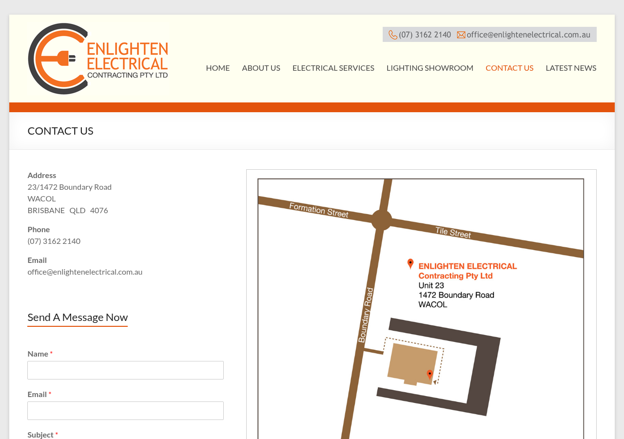Screenshot of Electrical Contractors Brisbane Wacol | Enlighten Electrical
