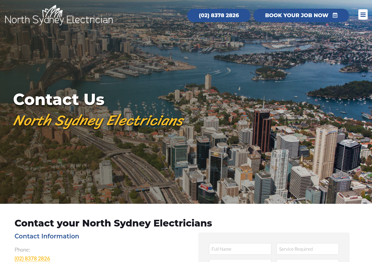 Screenshot of Contact Us - North Sydney Electrician