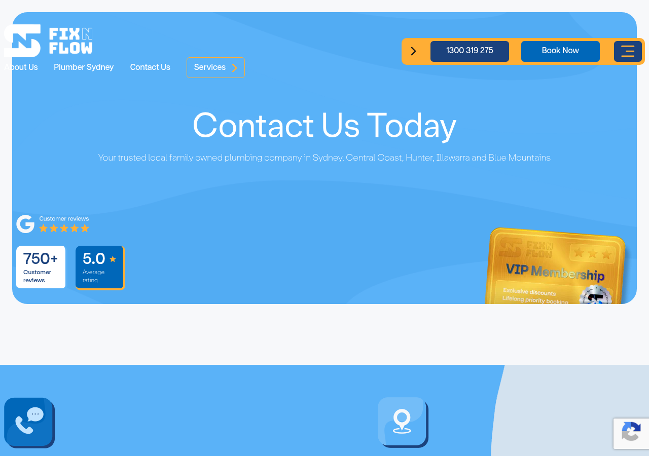 Screenshot of Contact Us | Fix N Flow Plumbing Pty Ltd