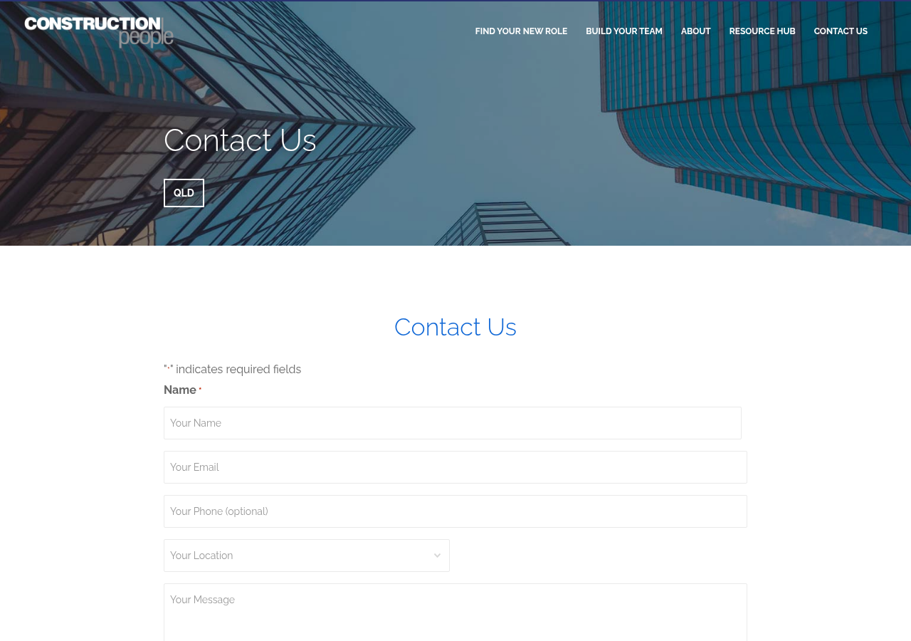 Screenshot of Contact Us | Construction People | Brisbane, Sydney, Gold Coast