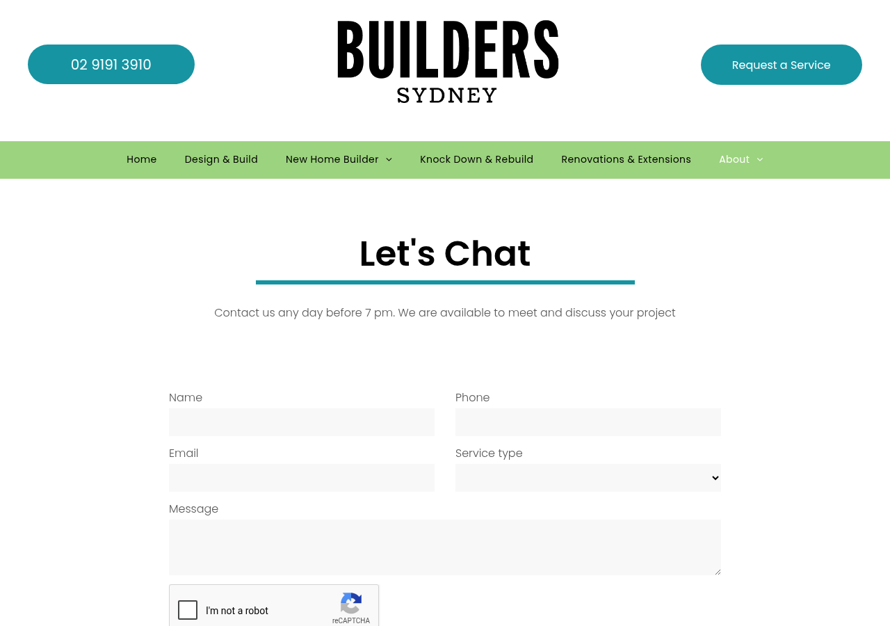 Screenshot of Builders Sydney I Custom Homes Renovations and Extensions Sydney