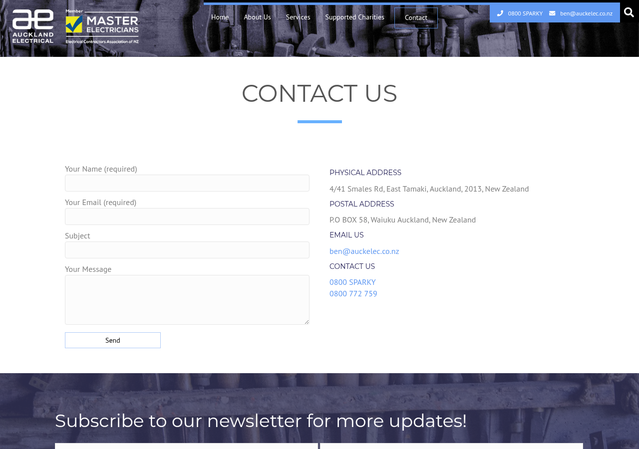Screenshot of Contact - Auckland Electrical Limited