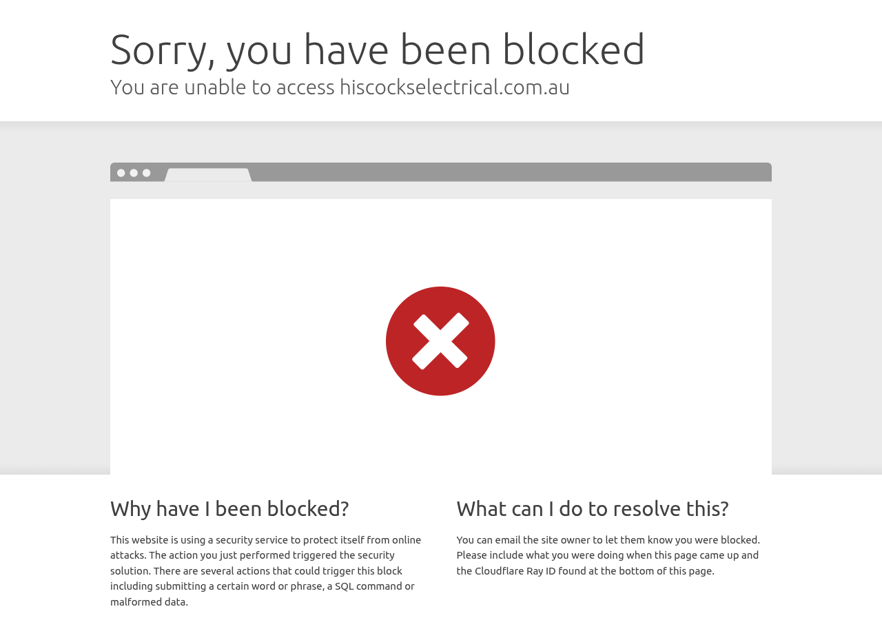 Screenshot of Contact Us | Perth Electrician | Hiscocks Electrical