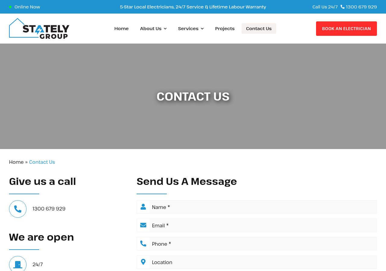 Screenshot of Contact Us - Stately Group