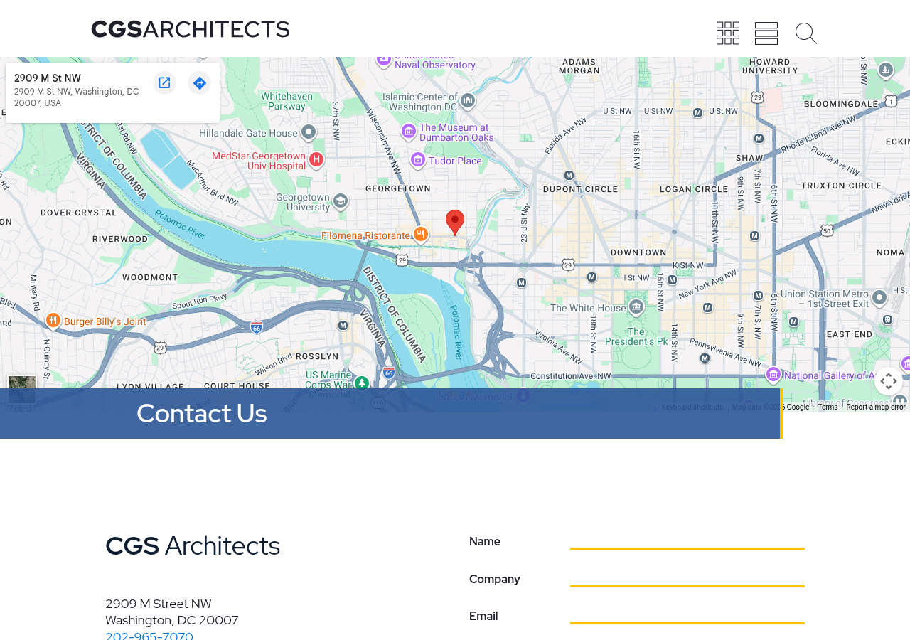 Screenshot of Contact Us - CGS ArchitectscrossCGSArchitects-logo-final