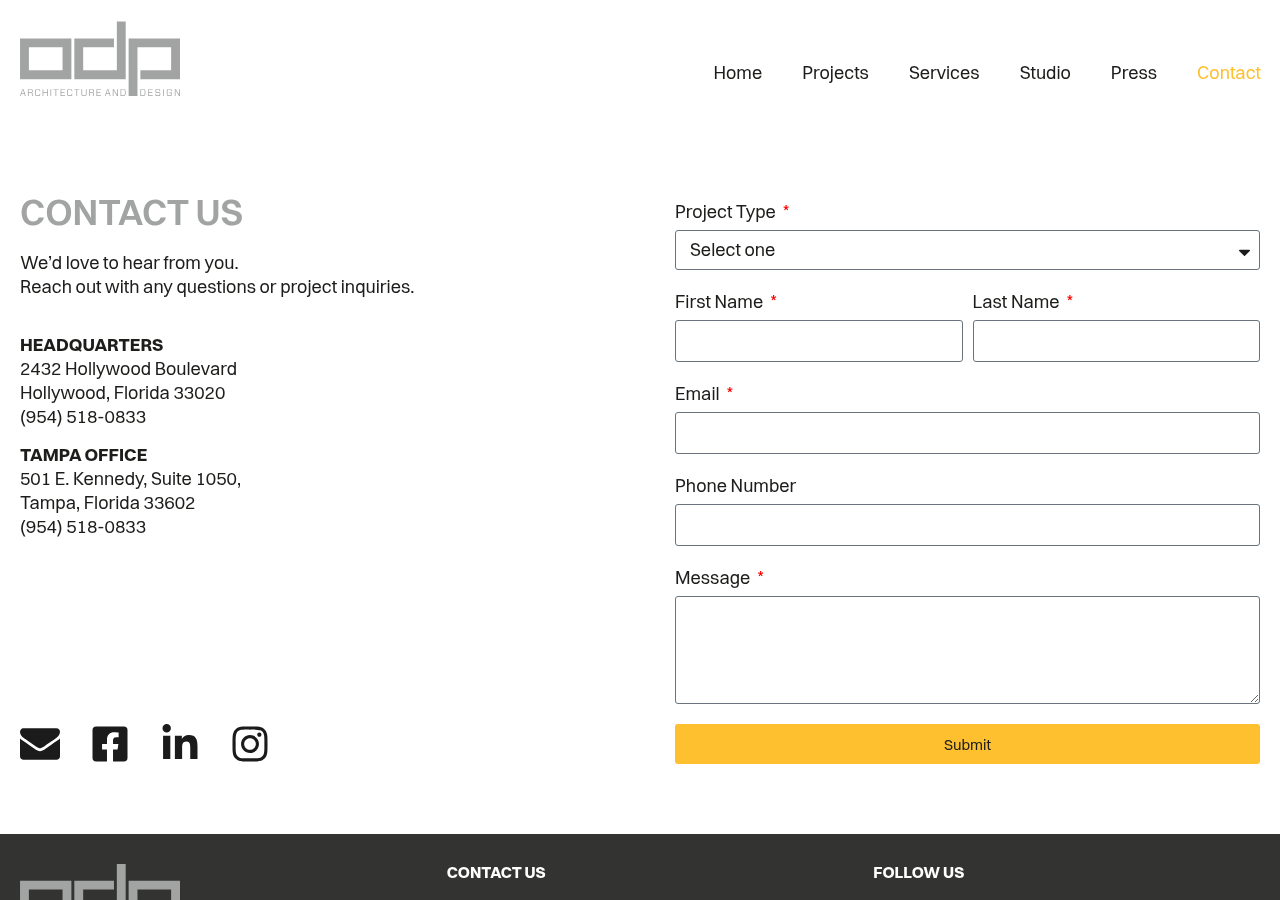 Screenshot of Contact - ODP ArchitectsAsset 1