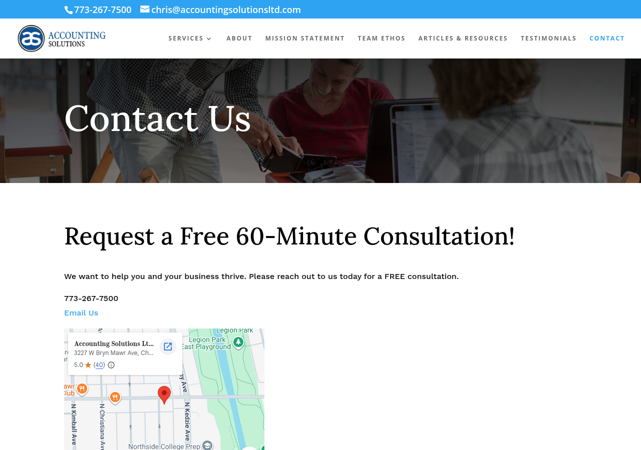 Screenshot of Contact Chicago's Top Accounting Firm