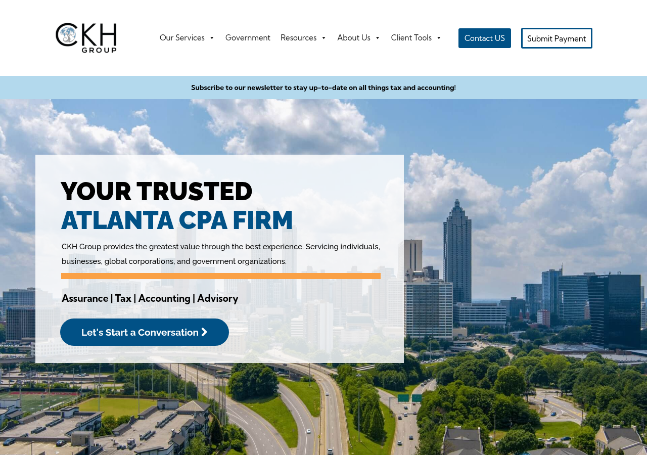 Screenshot of CKH Group - Atlanta Full Service CPA Firm