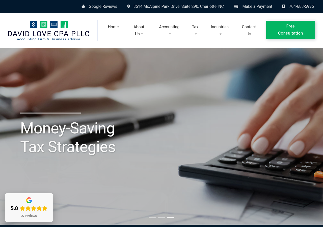 Screenshot of CPA Accounting Firm | Charlotte NC | Tax Accountant