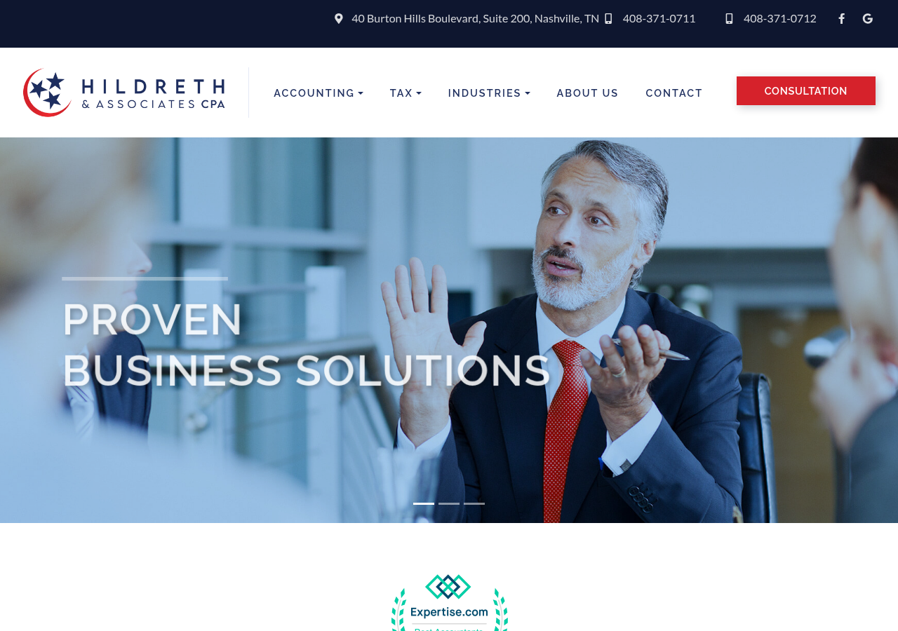 Screenshot of Nashville CPA Accountants | Brentwood TN | Call Hildreth