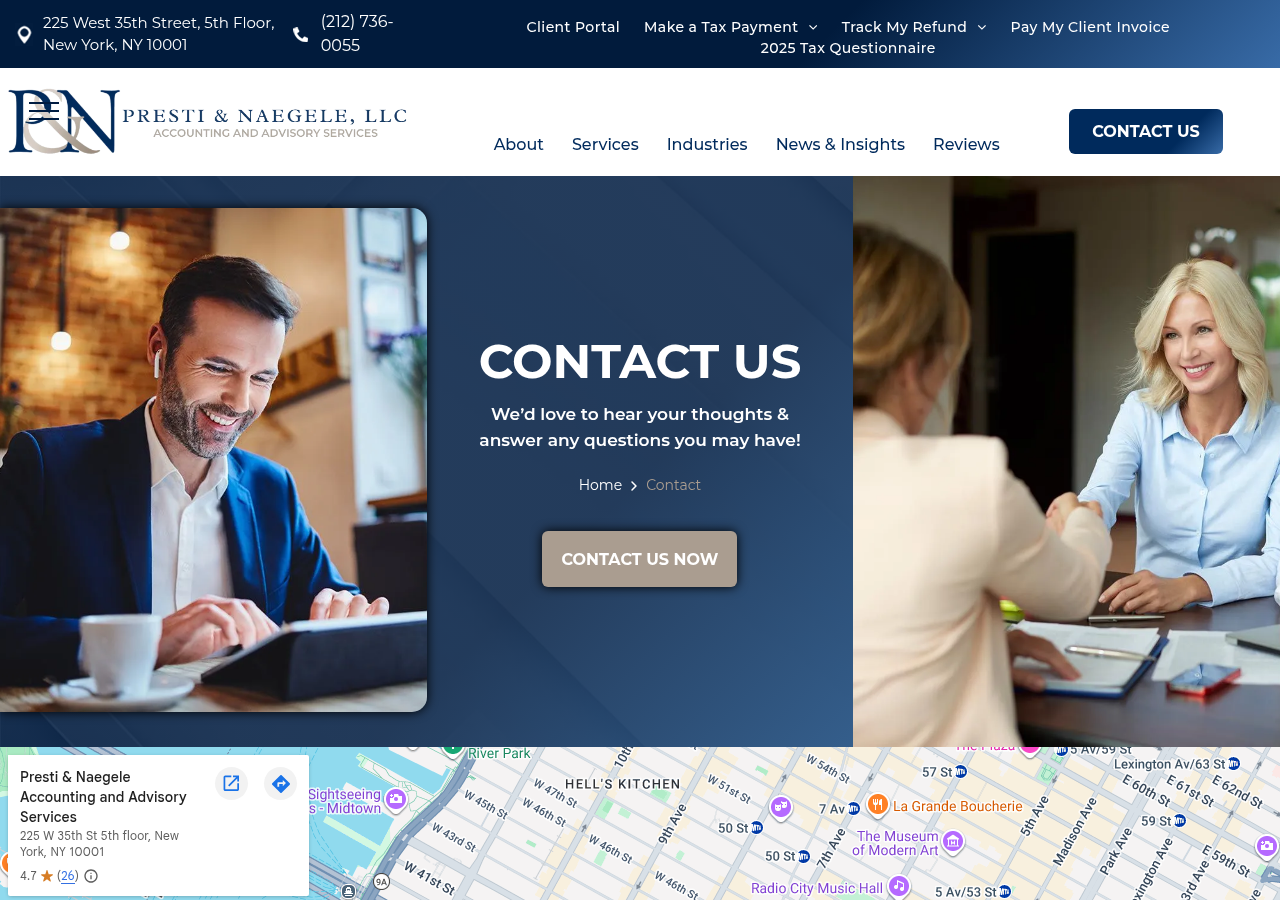 Screenshot of Contact Us | Presti & Naegele
  
  A map pin with a circle around it free iconA map pin with a circle around it free iconA map pin with a circle around it free iconA phone with speech bubbles on it free iconA phone with speech bubbles on it free iconA phone with speech bubbles on it free iconTwo white lines are moving in opposite directions on a black background.Two white lines are moving in opposite directions on a black background.Two white lines are moving in opposite directions on a black background.Two white lines are moving in opposite directions on a black background.Two white lines are moving in opposite directions on a black background.Two white lines are moving in opposite directions on a black background.Two white lines are moving in opposite directions on a black background.