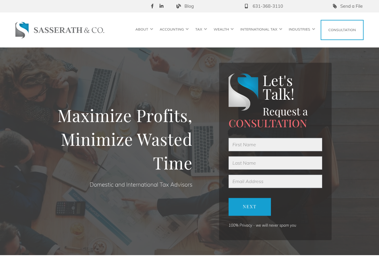 Screenshot of New York CPA Accounting | International Taxation | Sasserath CPAs