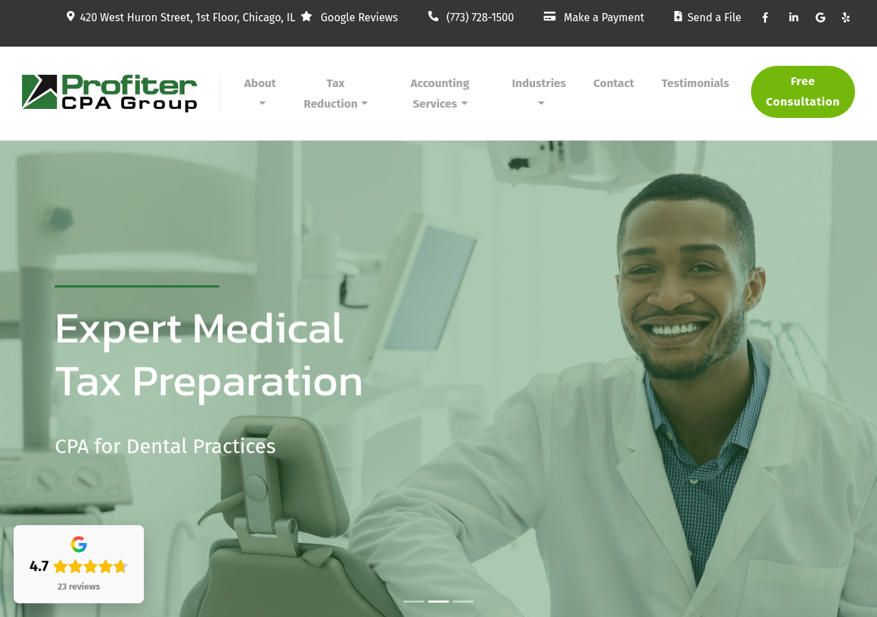 Screenshot of Chicago CPA Accounting | Small business | Profiter CPA