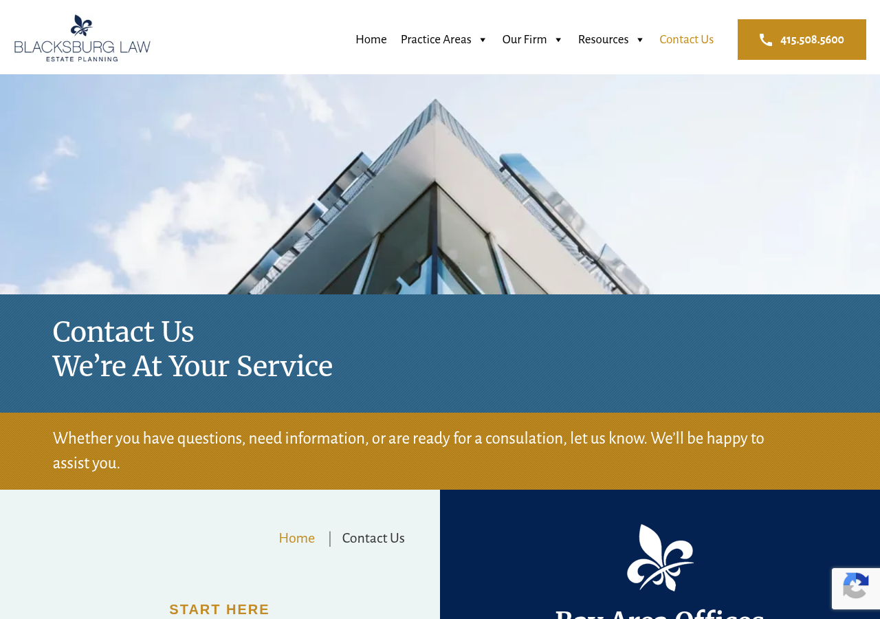 Screenshot of Contact Us - Blacksburg Law - Estate Planning