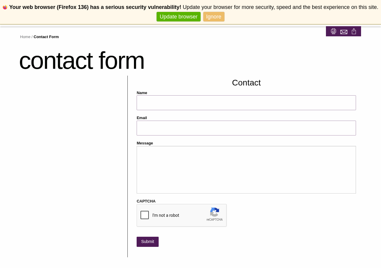 Screenshot of Contact Form | Downey Brand LLP