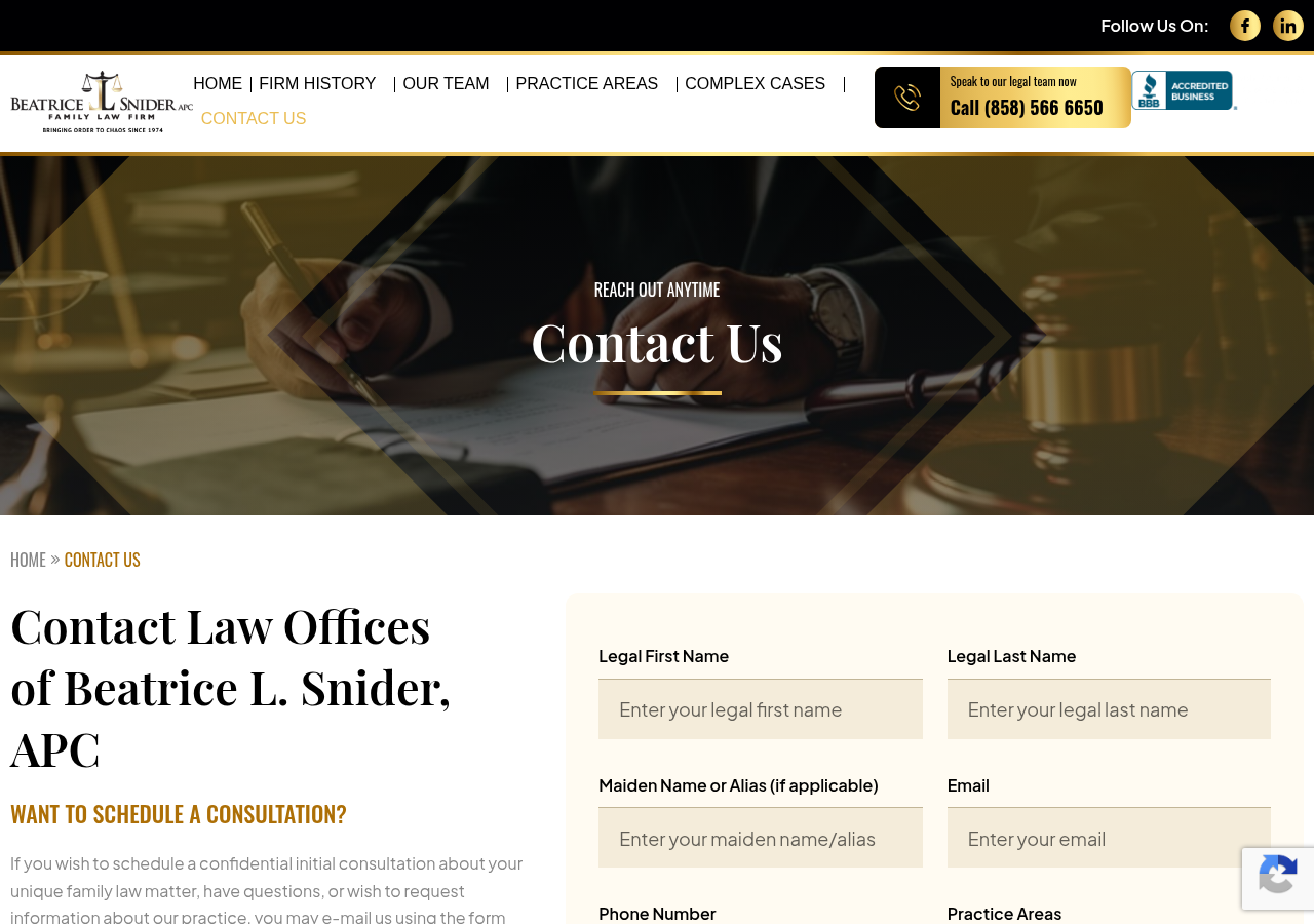 Screenshot of Contact Our San Diego Family Law Firm | BLSAPC