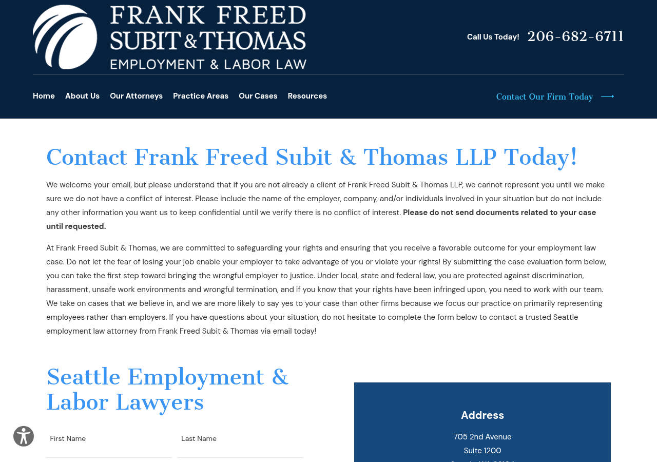Screenshot of Contact Thank You | Seattle Employment Lawyer