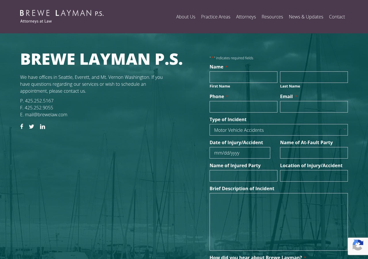 Screenshot of Expert Family Law Attorneys in Everett - Brewe Layman