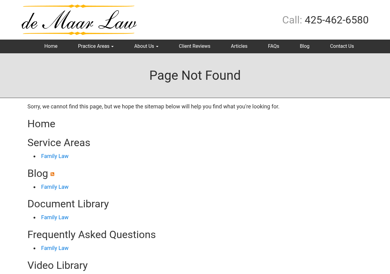 Screenshot of Page not found | de Maar Law