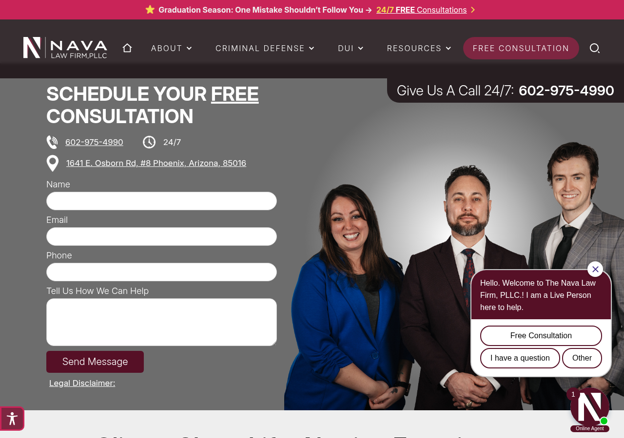Screenshot of DUI & Criminal Defense Attorney In Phoenix | Free Consultation | Nava Law Firm