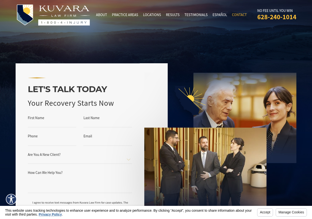Screenshot of Contact Us | Kuvara Law Firm