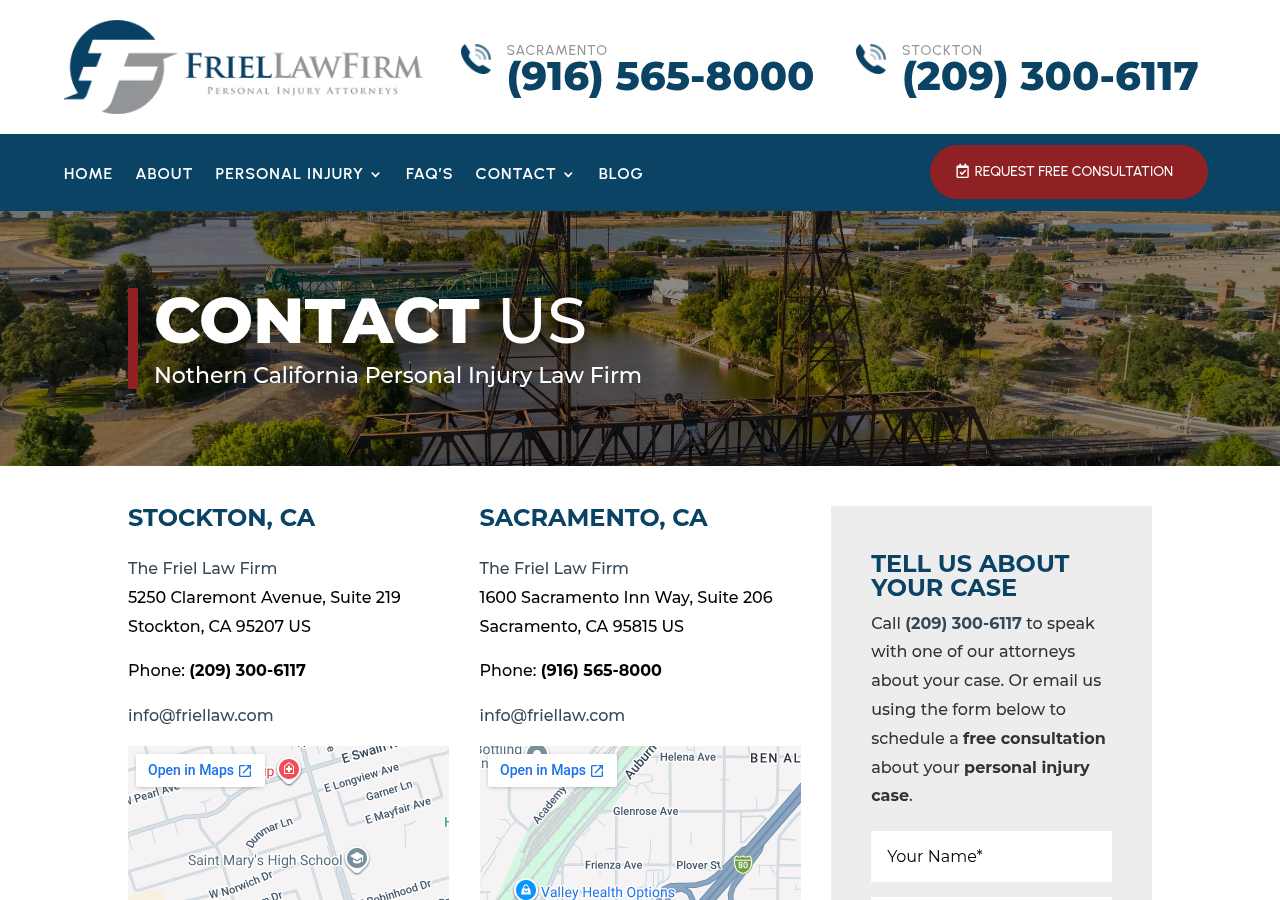 Screenshot of Contact The Friel Law Firm | California Personal Injury Attorneys