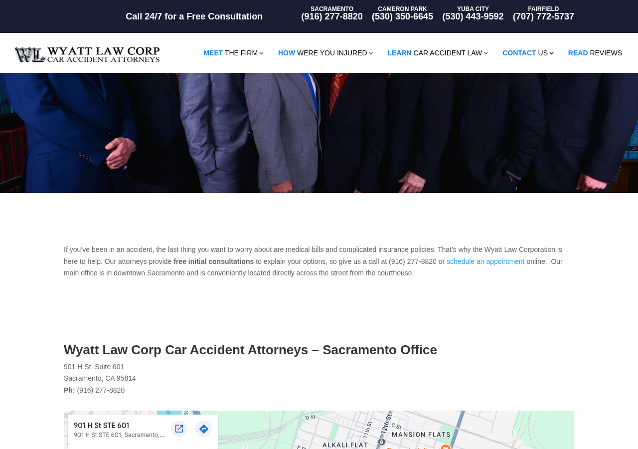 Screenshot of Contact Us - caraccidentattorneys.org