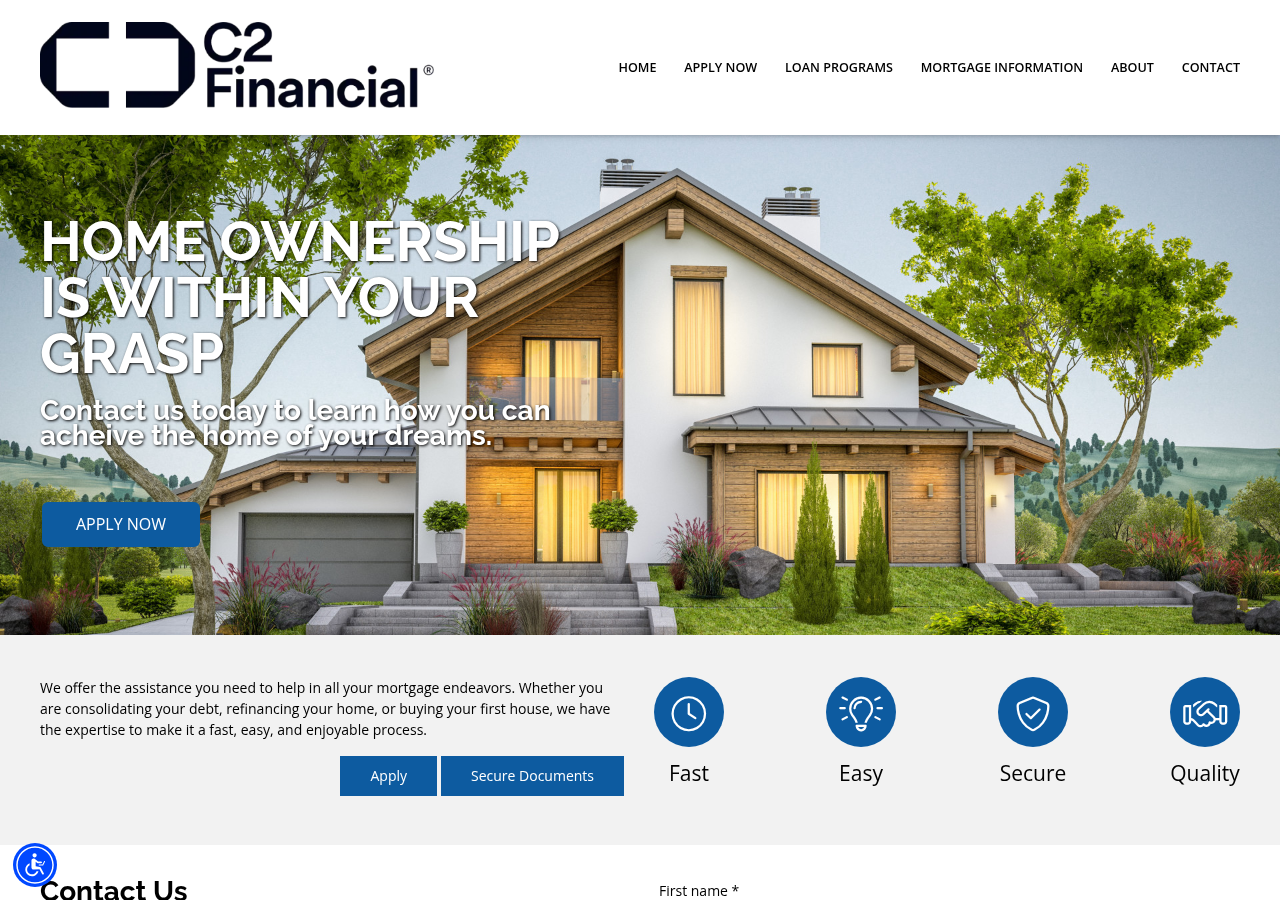 Screenshot of C2 Financial Corporation | Mortgages | Refinance | Torrance, California