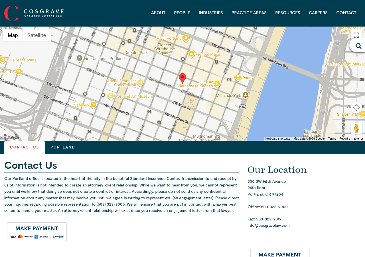 Screenshot of Portland Law Firm | Cosgrave Vergeer Kester LLPCosgrave Vergeer Kester
