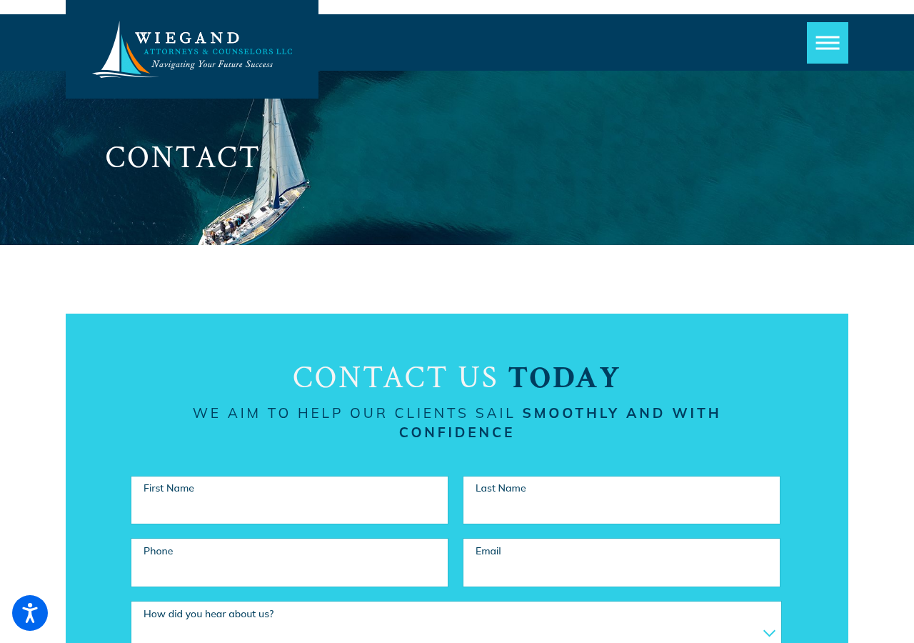 Screenshot of Contact | Wiegand Attorneys & Counselors, LLC in Denver