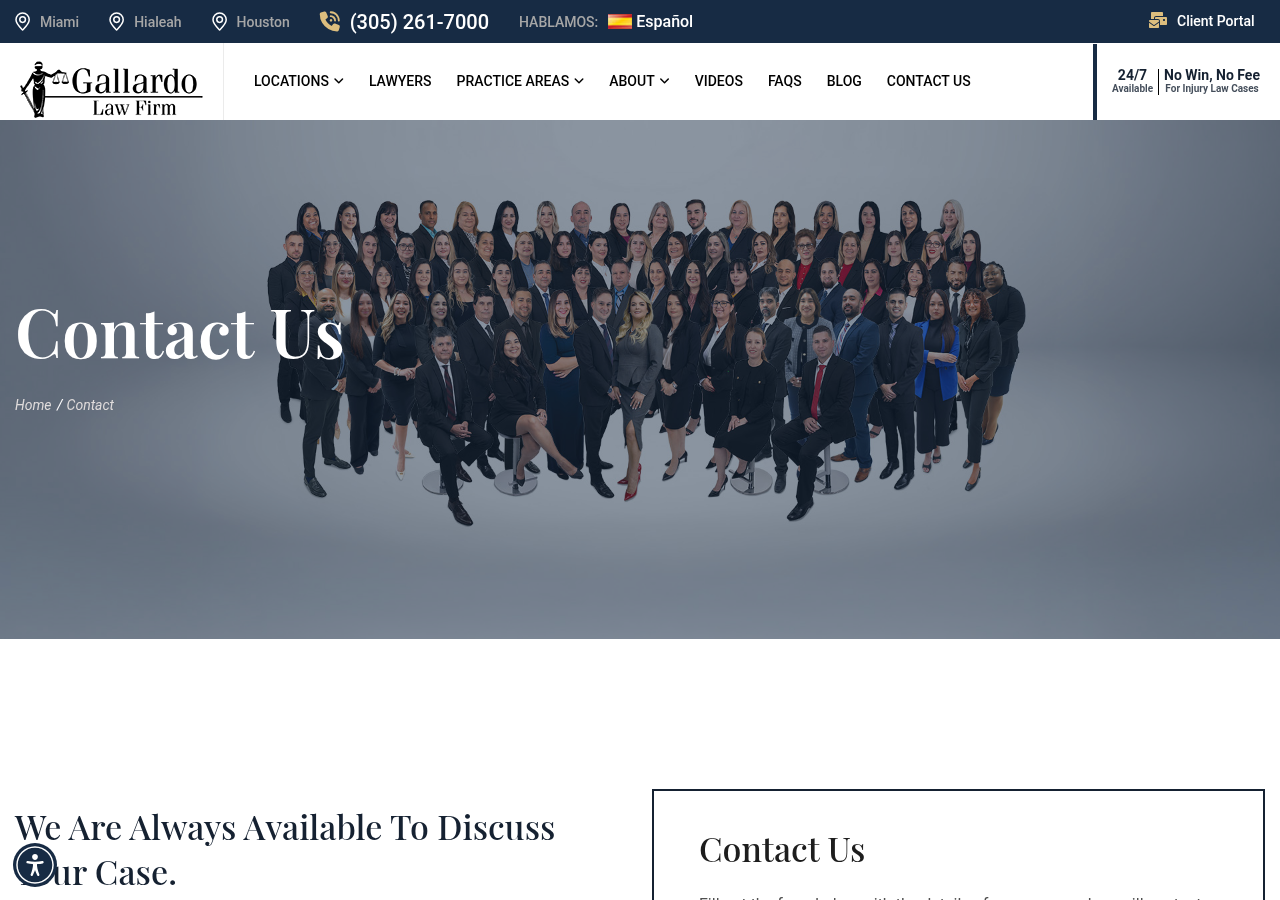 Screenshot of Contact us - Talk with a Lawyer | Gallardo Law Firm