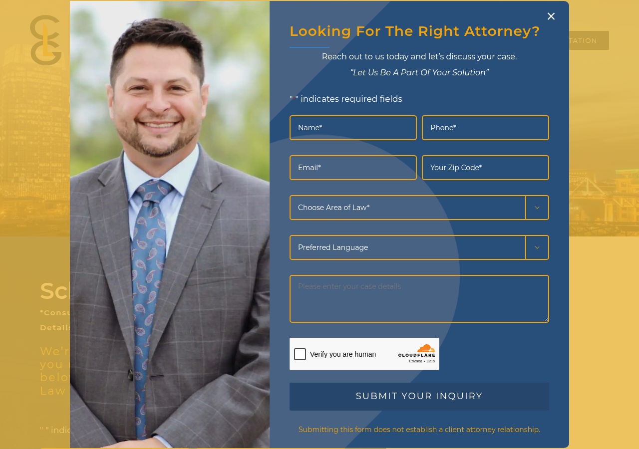 Screenshot of Schedule a Consultation | Cobb Law Group
