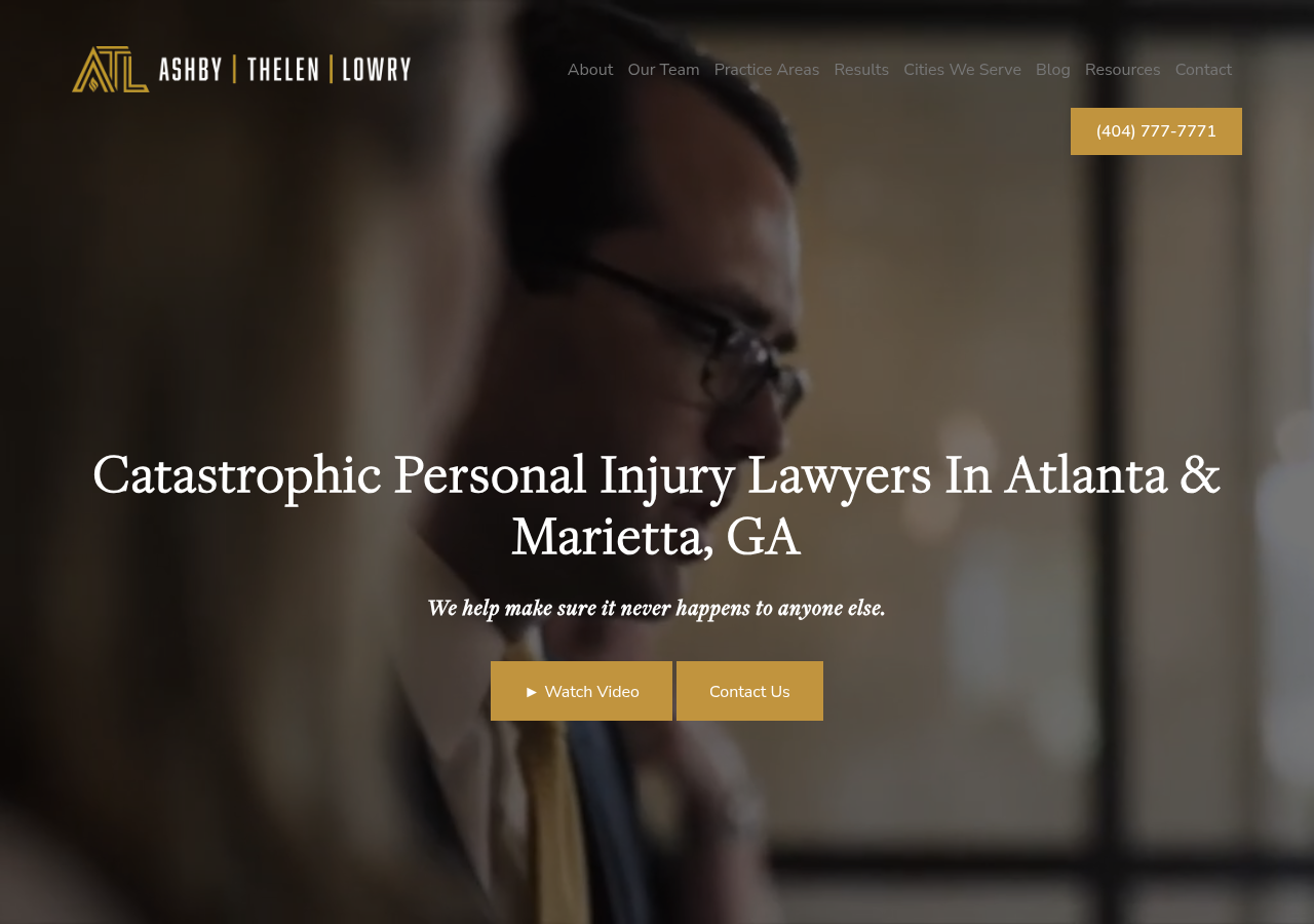 Screenshot of Atlanta Personal Injury Attorney - Catastrophic Injury Lawyer GA