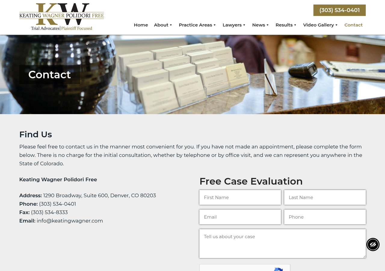 Screenshot of Contact - Keating Wagner Polidori Free