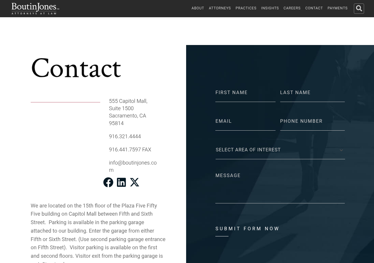 Screenshot of Contact Us - Boutin Jones Inc.