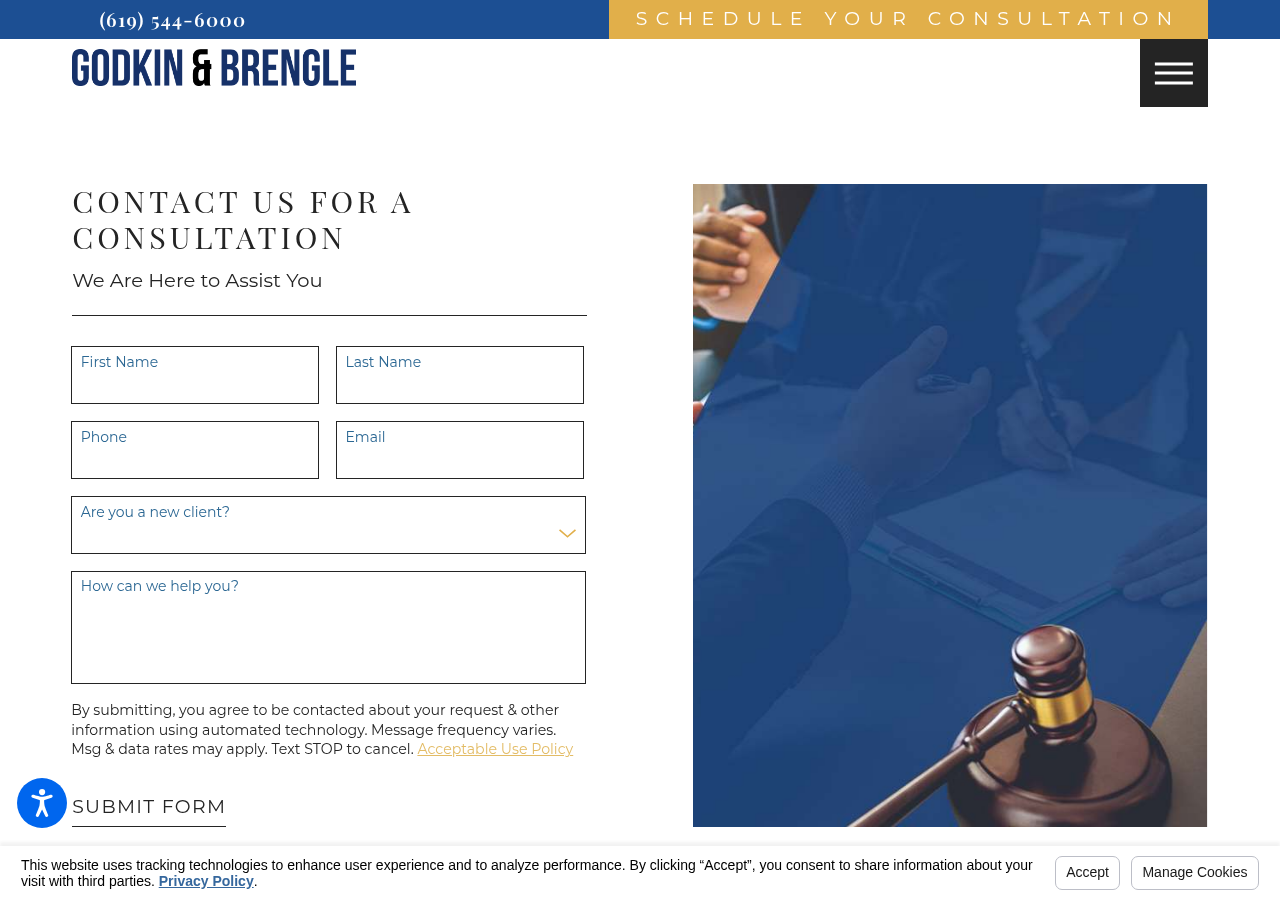 Screenshot of Contact Us |