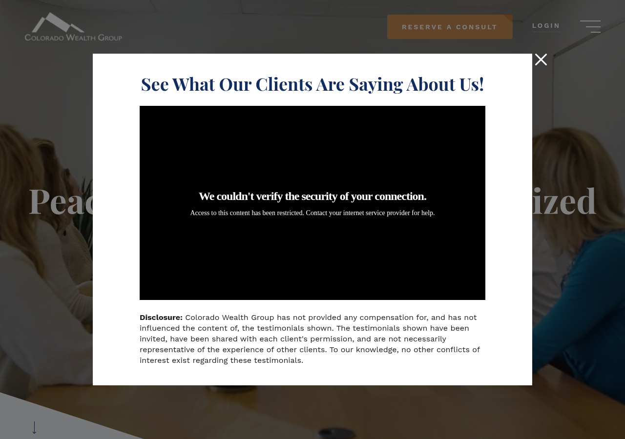 Screenshot of Personalized Financial Planning & Wealth Management | Colorado Wealth Group