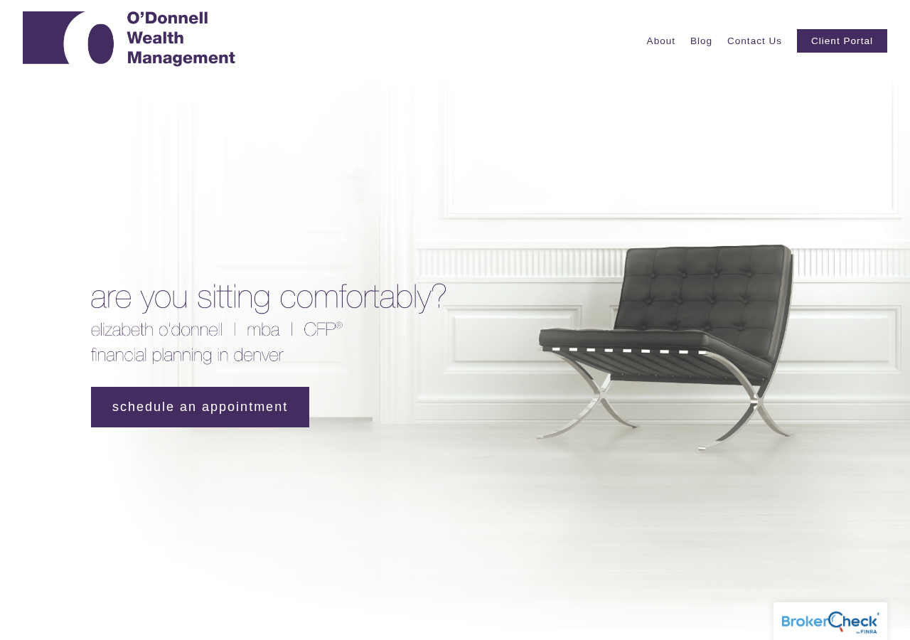 Screenshot of Contact O'Donnell Wealth Management — O'Donnell Wealth ManagementfacebooktwitterinstagramlinkedingoogleyoutubevimeotumblryelprssemailpodcastphoneblogexternalsearchbrokercheckbrokercheckPlayPause