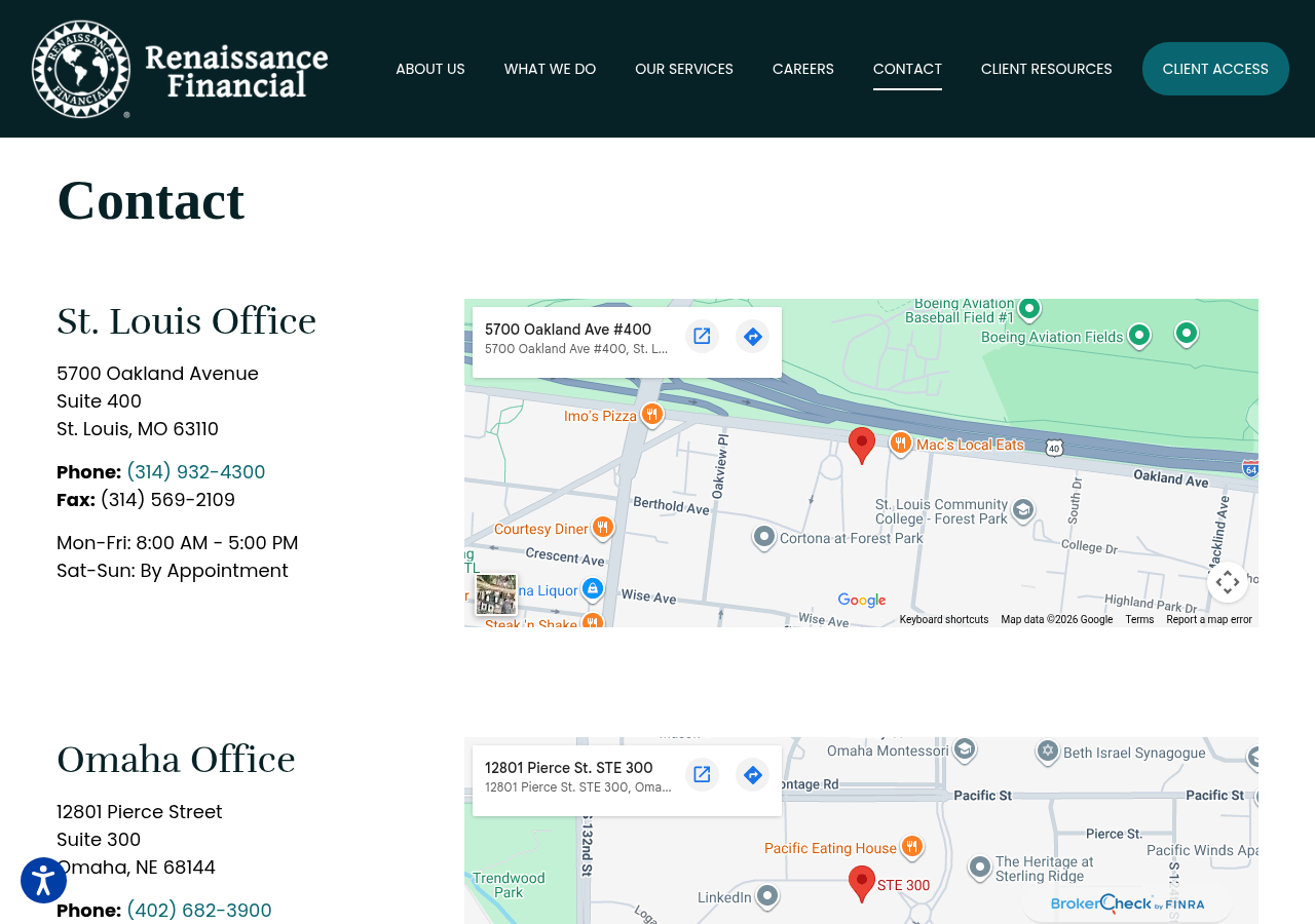 Screenshot of Contact