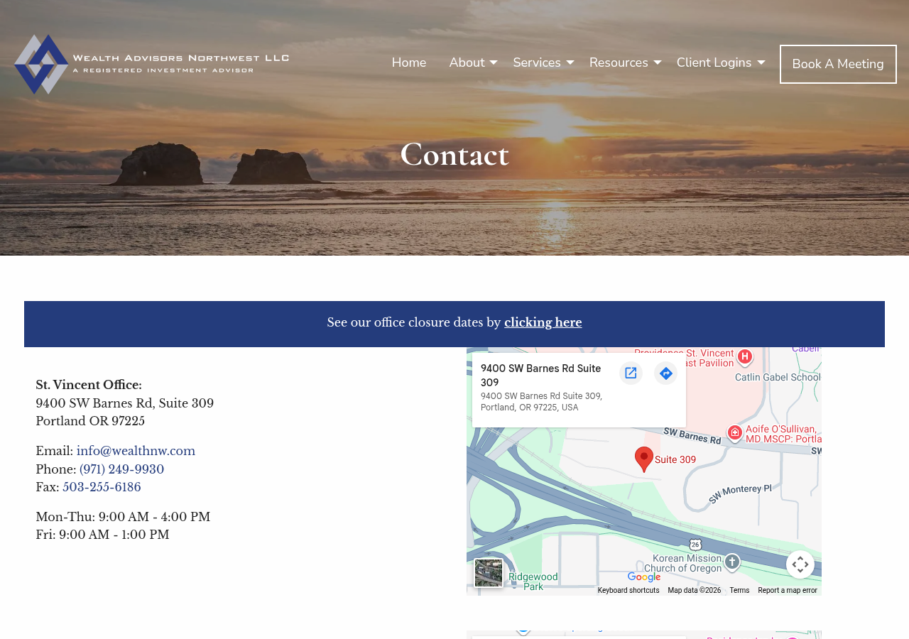 Screenshot of Comprehensive Planning | Contact Wealth Advisors Northwest