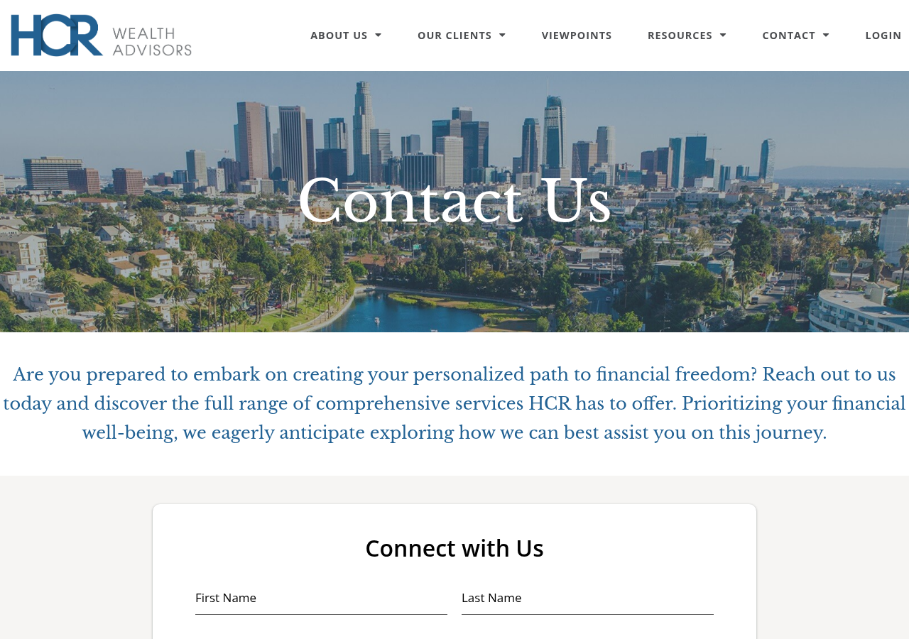 Screenshot of Contact | Financial Freedom Services by HCR Wealth Advisors