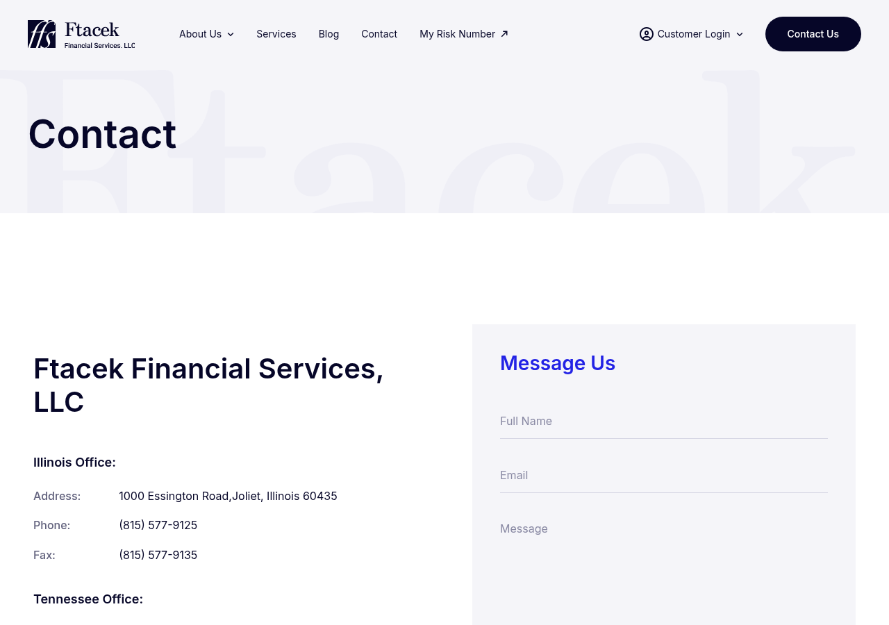Screenshot of Contact Ftacek Financial Services | Trusted Financial Advisors in Nashville, TN