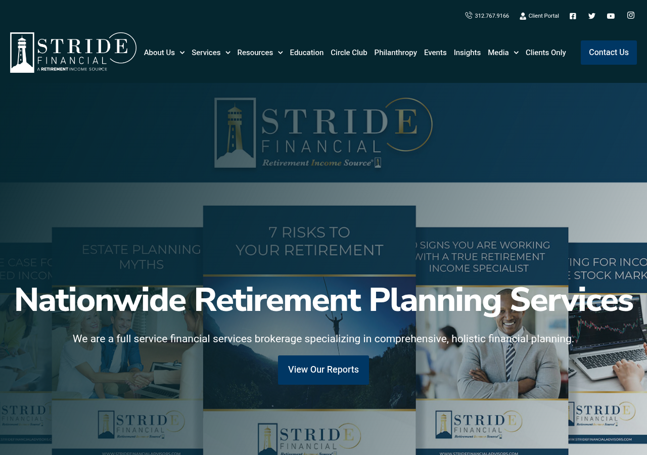 Screenshot of Retirement Planning | Chicago, IL | STRIDE Financial