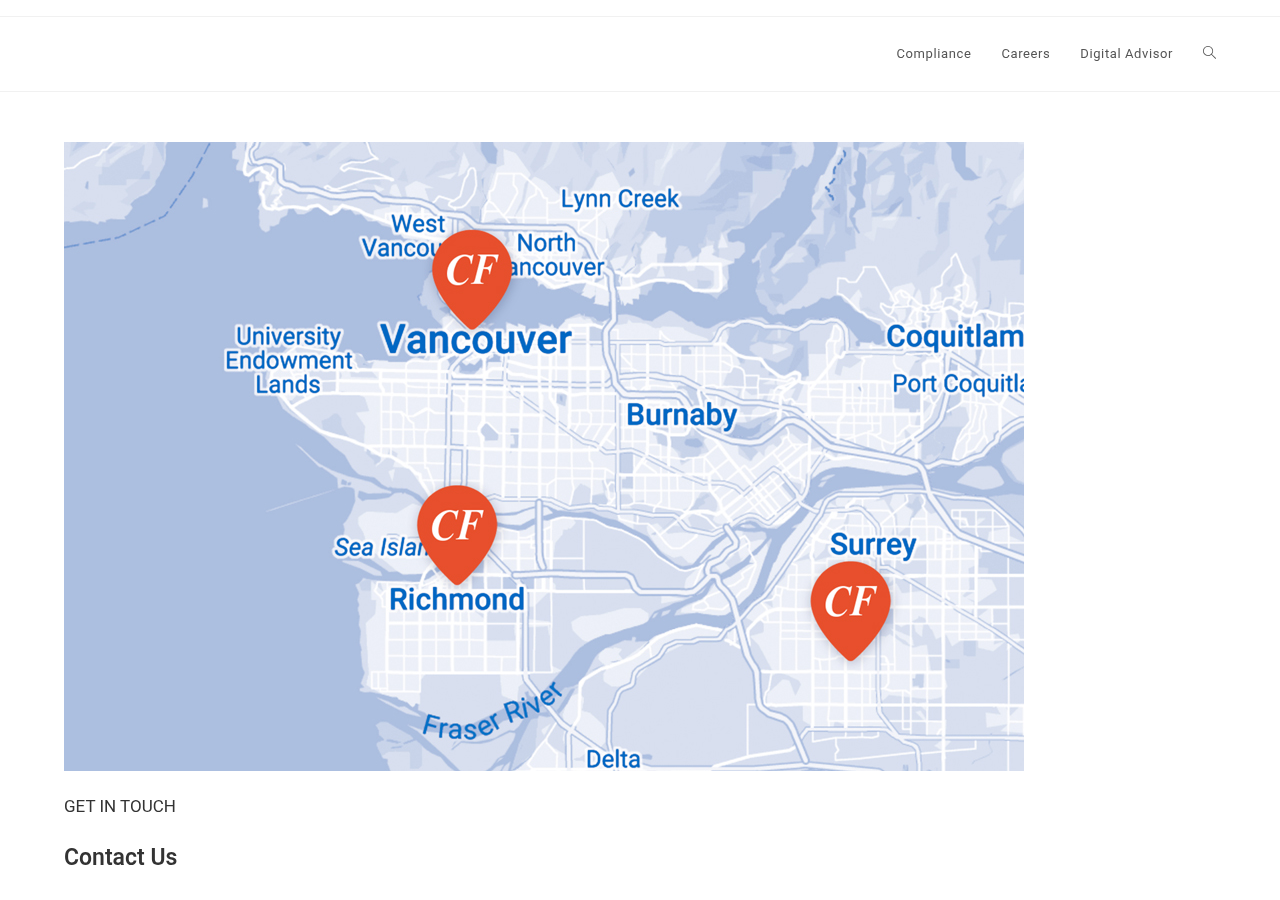 Screenshot of Contact – Canada Financial