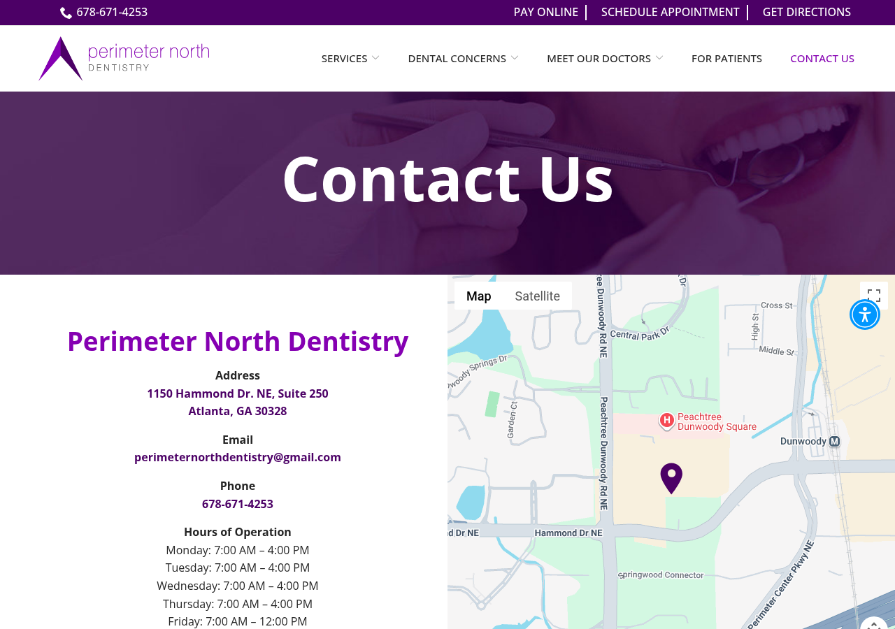 Screenshot of Perimeter North Dentistry | Atlanta & Dunwoody, GA | Contact Uschevron-leftchevron-rightchevron-upchevron-rightchevron-leftarrow-backstarphonequotecheckbox-checkedsearchwrenchinfoshieldplayconnectionmobilecoin-dollarspoon-knifeticketpushpinlocationgiftfirefeedbubbleshomeheartcalendarprice-tagcredit-cardclockenvelopfacebookinstagramtwitteryoutubepinterestyelpgoogleredditlinkedinenvelopebbbpinteresthomeadvisorangiesfacebookinstagram