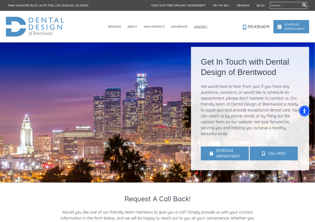 Screenshot of Contact Our Dentists for Dental Services in Los Angeles, CA