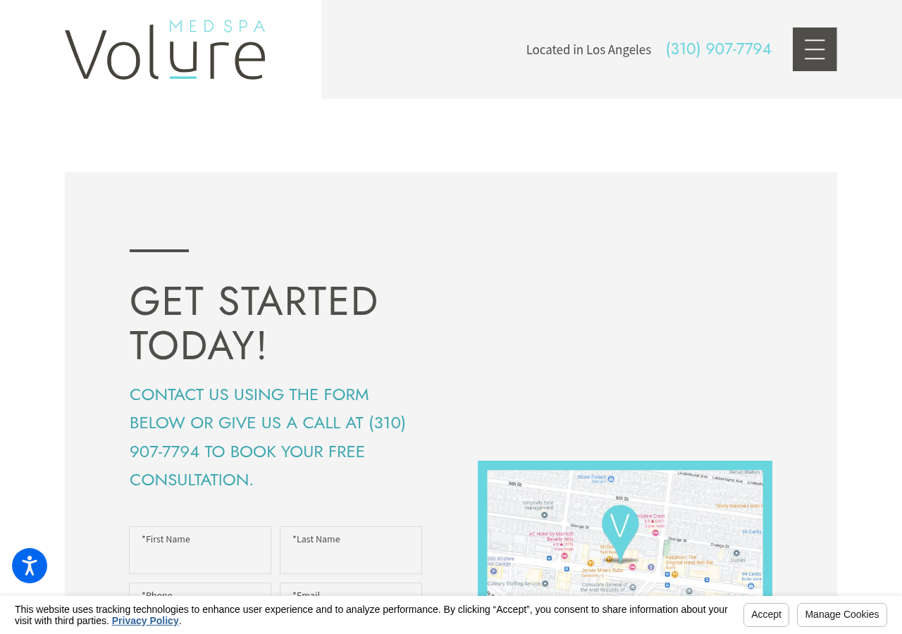 Screenshot of Contact Us | Volure MedSpa